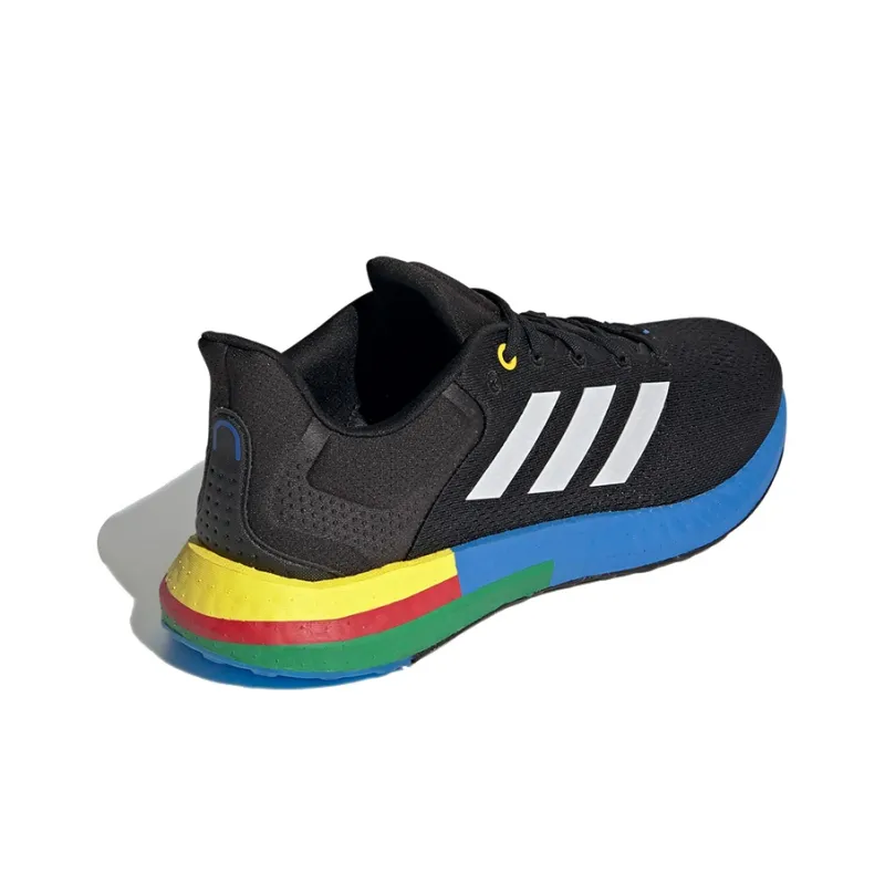 Adidas Pureboost 21 Black Blue Green Yellow Red-3