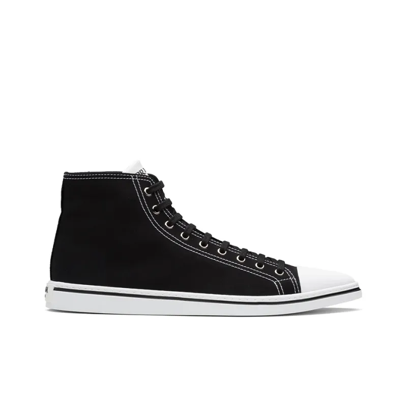 PRADA Skateboard Shoes Men's Black-1