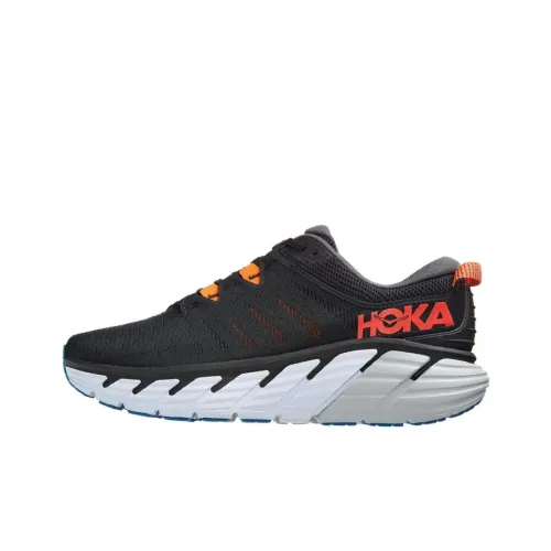 HOKA ONE ONE Gaviota 3 Running Shoes Men Low-Top Black/Red