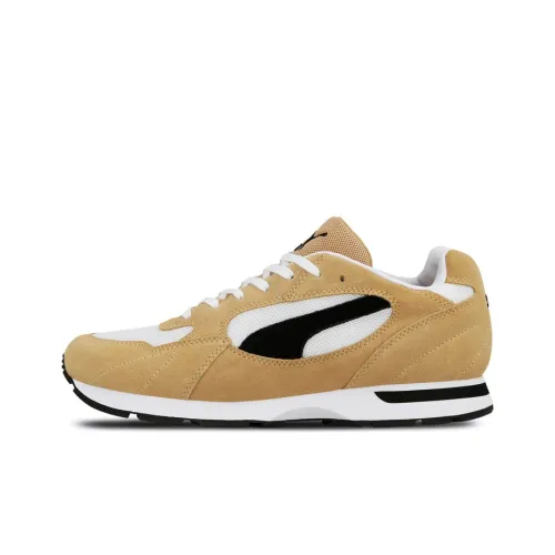 PUMA Suede Running Shoes Men Low-Top Khaki