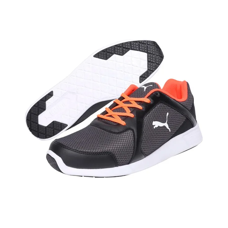 PUMA Nimble Running Shoes Men Low-Top Gray/Orange-2