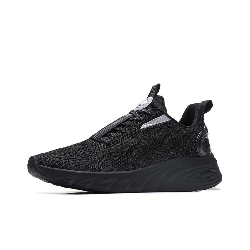 Erke Chi Pan Α Fle Cushioning Anti Slip And Wear Resistant Low Top Running Shoes Men's Black-1
