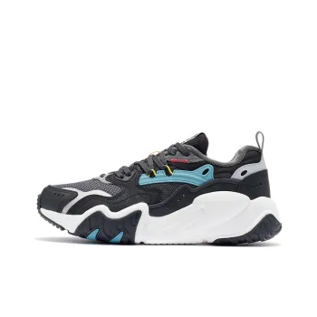 LiNing Cat Paw Lite Cushioning Anti Slip And Wear Resistant Low Top Running Shoes Men's Black White Blue