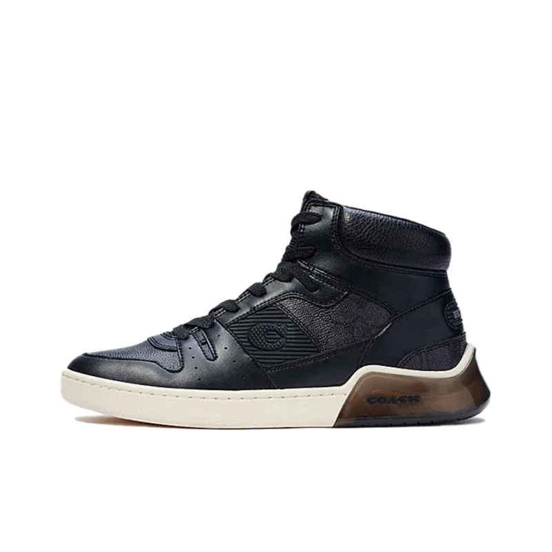 COACH CitySole Stylish Skateboarding Shoes Men's Black-0