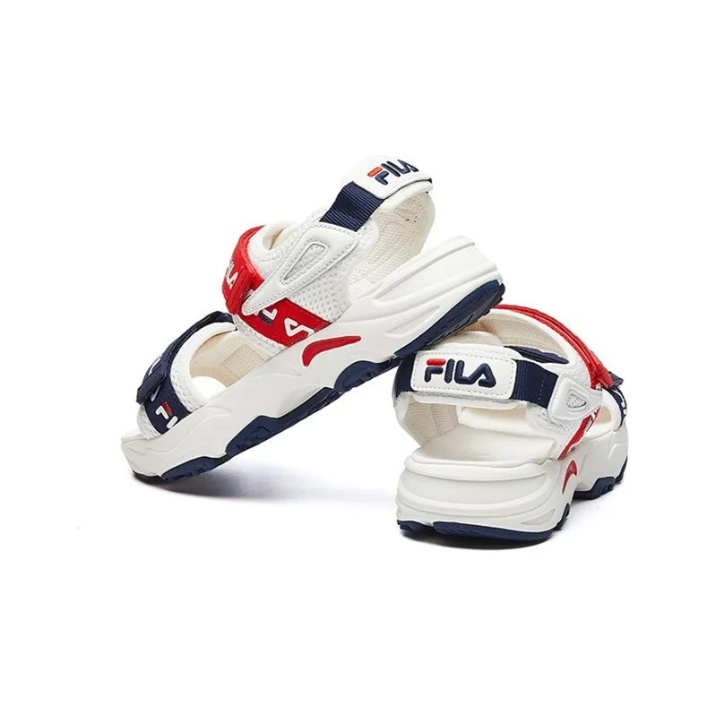 FILA Tracer Sports Sandals For White/Red Women's-3