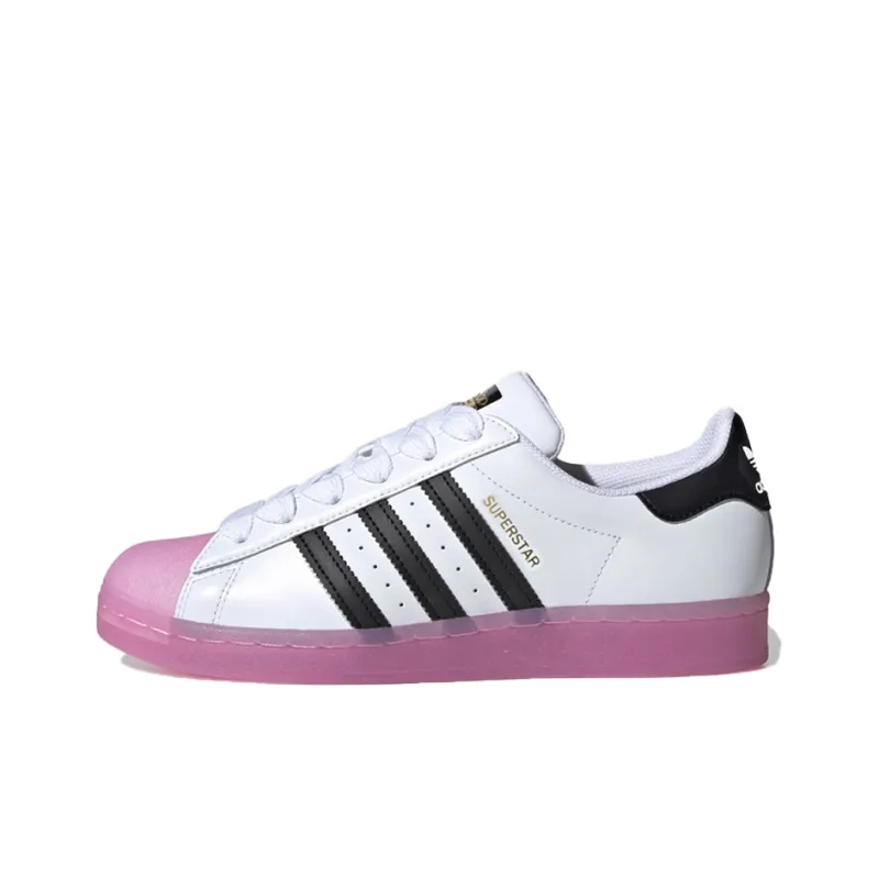 Adidas Originals Superstar White Black Shock Purple Women's-0