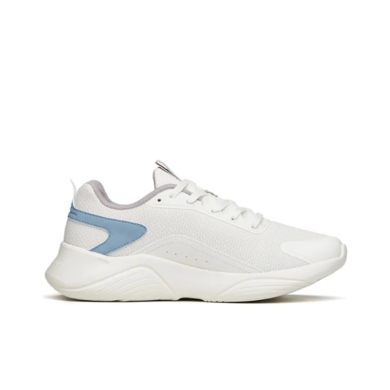 Anta Cushioning Breathable Lightweight Wear Resistant Slip Resistant Low Top Running Shoes Women's Ivory White-1