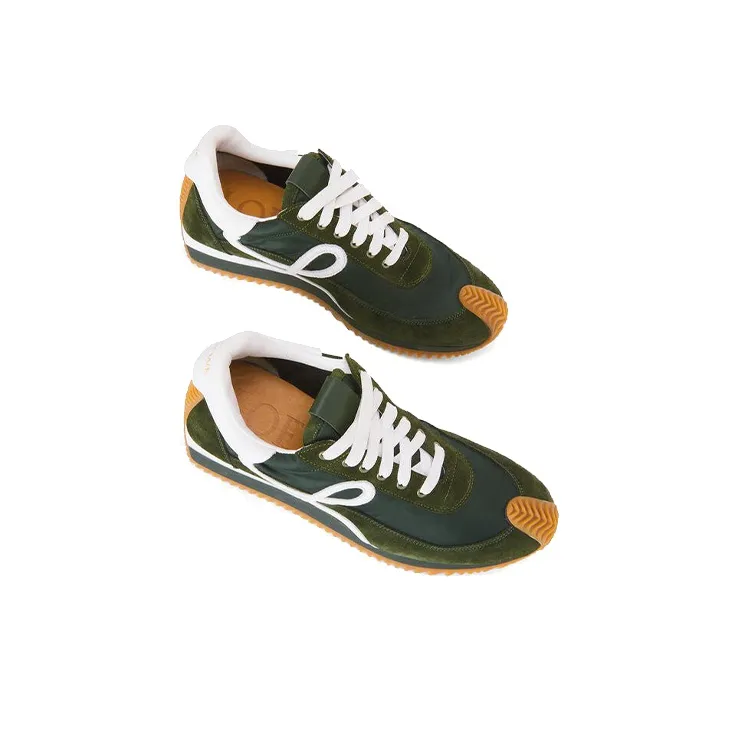 LOEWE Flow Runner Low Top Casual Shoes Men's Forest Green-4
