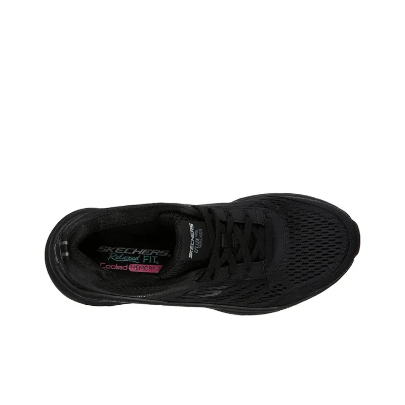 Skechers Relaxed Fit DLux Walker Low Top Black Women's-2