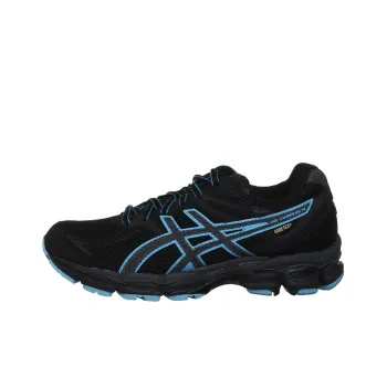 Asics Gel-Cumulus 14 Wear-Resistant Low-Top Running Shoes Women's Black Blue