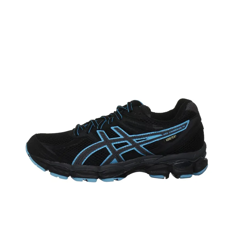 Asics Gel-Cumulus 14 Wear-Resistant Low-Top Running Shoes Women's Black Blue-0