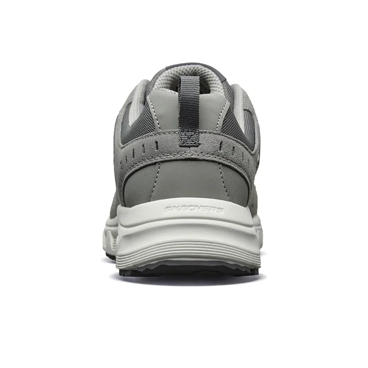 Skechers Wear resistant And Lightweight Low Top Casual Shoes Men's Gray White-5