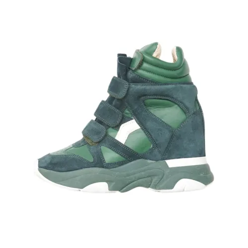ISABEL Walking Casual Shoes Women's High Top Blue Green