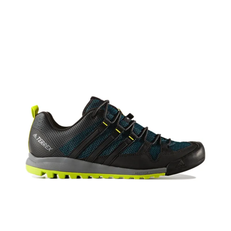 Adidas Terrex Solo Slip-Resistant Low-Top Hiking Shoes Men's Green Black-1