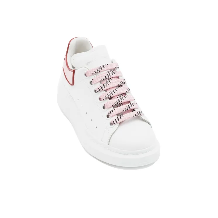 Alexander McQueen Oversized White Pink Carnelian Red Women's-1