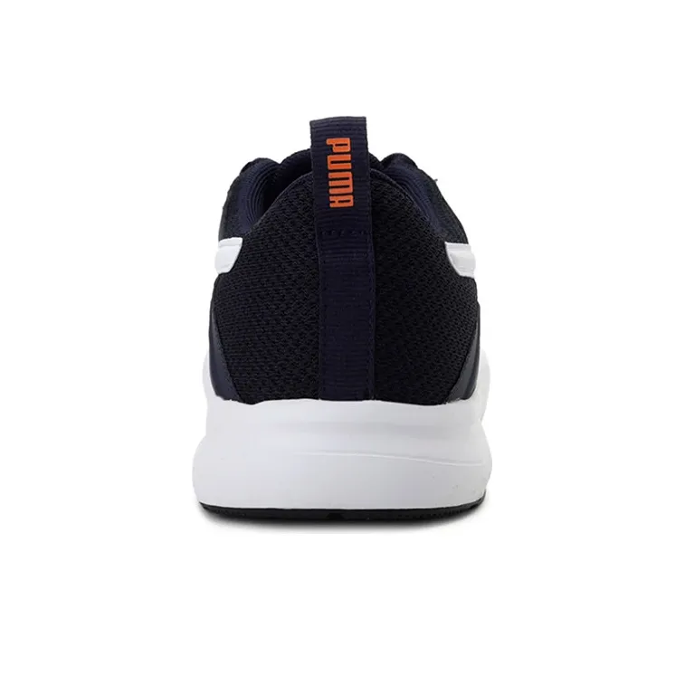 PUMA Infantil Flyer Runner Cushioning Breathable Wear-Resistant Slip-Resistant Low-Top Running Shoes Men's Blue White-4