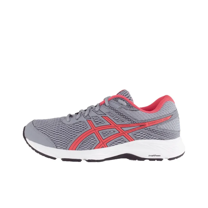 Asics Gel-Contend 6 Breathable Low-Top Running Shoes Women's Gray Orange-0