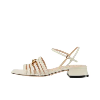GUCCI One Strap Sandals Women's White