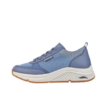 Skechers Arch Fit S-Miles - Walk On Cushioning Anti-Slip And Wear-Resistant Low-Top Casual Shoes Women's Blue