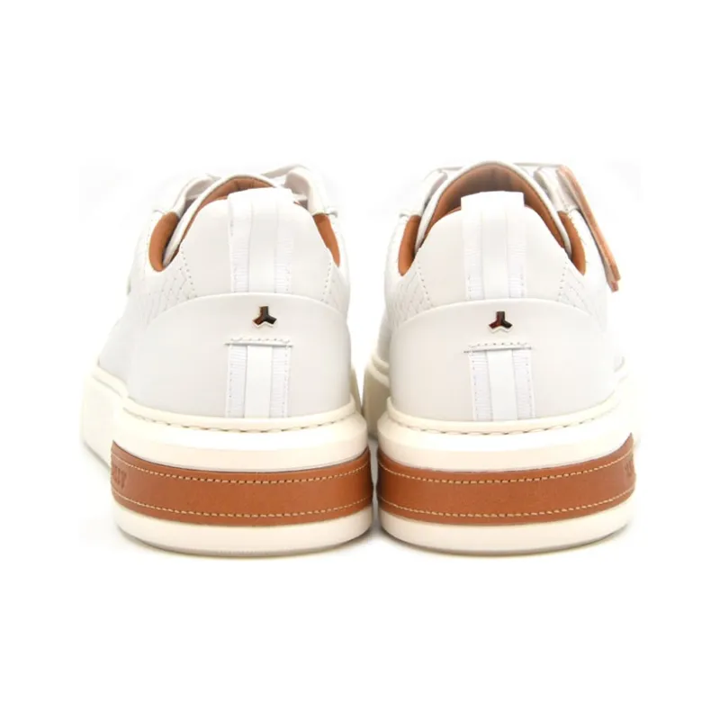 BALLY Low Top Running Shoes Men White-5