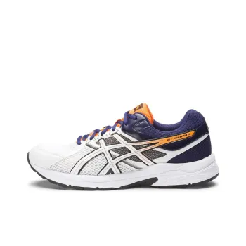 Asics Gel-Contend 3 Breathable Low-Top Running Shoes Men's White Purple Orange