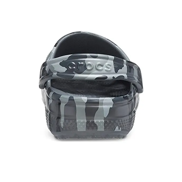 Crocs Beach Sandals Gray Camouflage Unisex-3