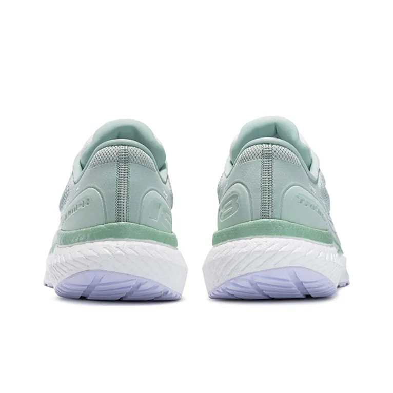 Saucony Triumph 18 Cushioning Anti Slip Wear Resistant Breathability Low Top Running Shoes Women's Light Green White-6
