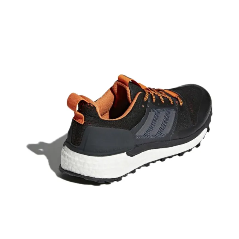 Adidas Supernova Slip-Resistant Low-Top Running Shoes Men's Black Gray Orange-3