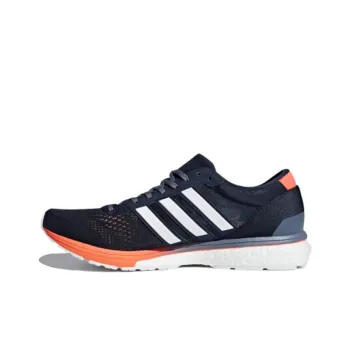 Adidas Adizero Boston 6 Breathable Low-Top Running Shoes Men's Blue Orange