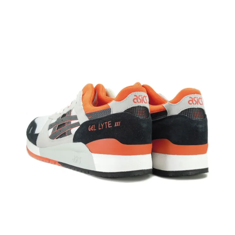 Asics Gel-Lyte 3 Wear-Resistant Low-Top Running Shoes Men's White Orange-2