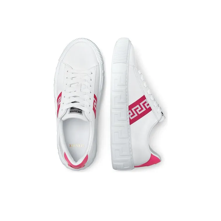 VERSACE Women's Greca 'White Pink'-2