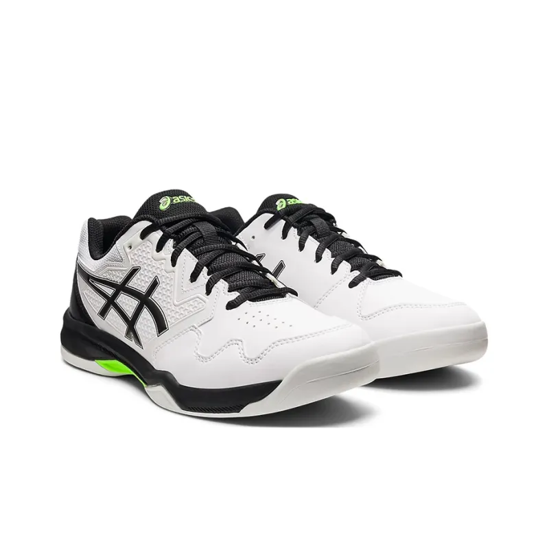 Asics Gel-Dedicate 7 Indoor Wear-Resistant Low-Top Running Shoes Men's White Black-2