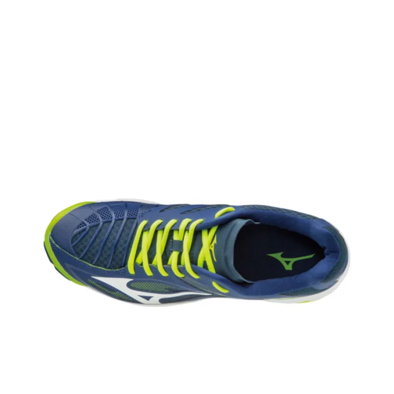 Mizuno Wave Lightning Z3 Cushioned Wear Resistant Breathable Low Top Running Shoes Unisex Blue White-2