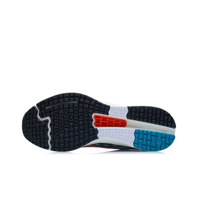 LiNing Red Hare 1 Breathable Wear Resistant Slip Resistant Low Top Light Foam Running Shoes Men's Neon Soft Orange-3