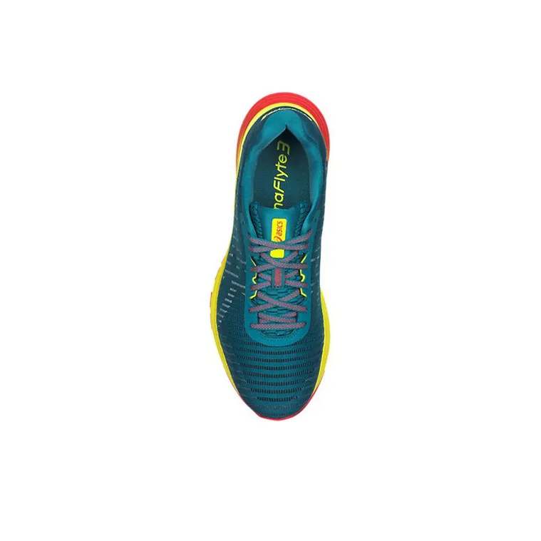 Asics Dynaflyte 3 Running Shoes Men Low Top Green/Yellow-1