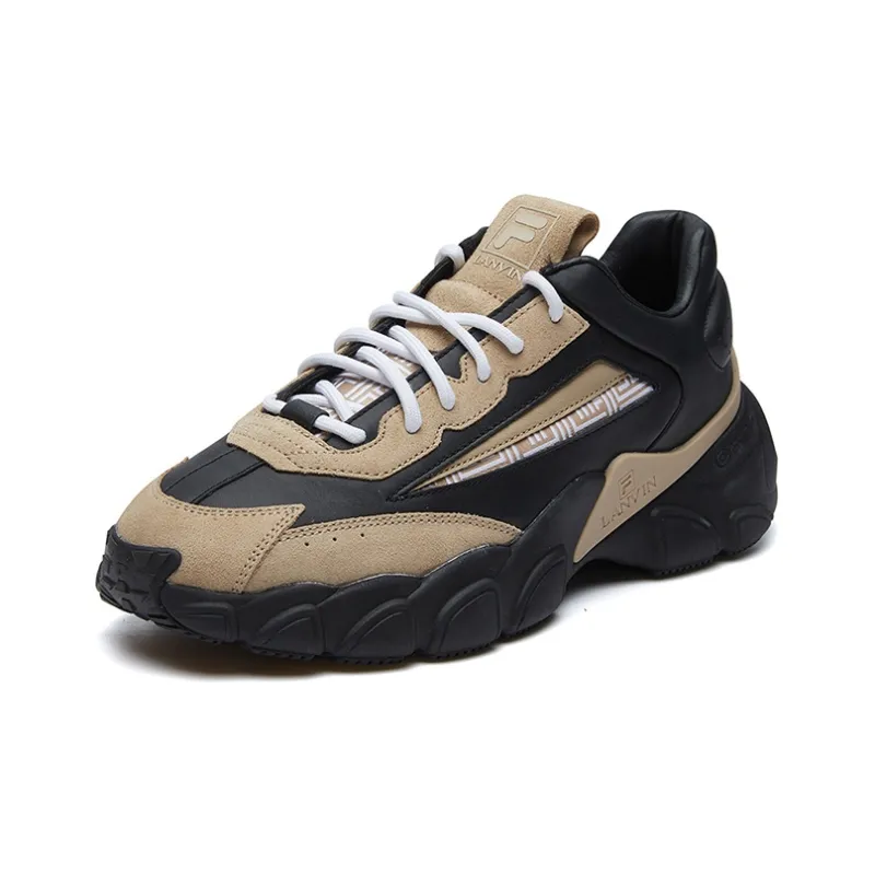 FILA Lanvin X FILA Low Top Running Shoes Black/Yellow-1