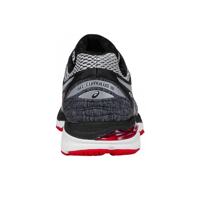 Asics Gel-Cumulus 18 Running Shoes Men Low-Top Gray/Red-3