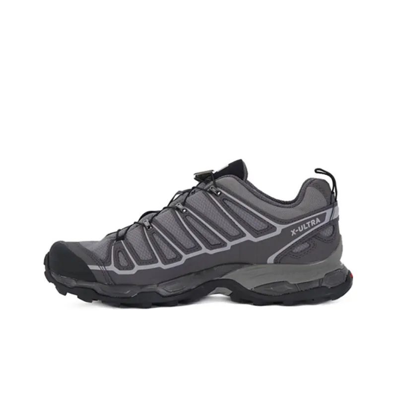 SALOMON X Ultra 2 Anti Slip Wear Resistant Low Top Running Shoes Unisex Gray-0