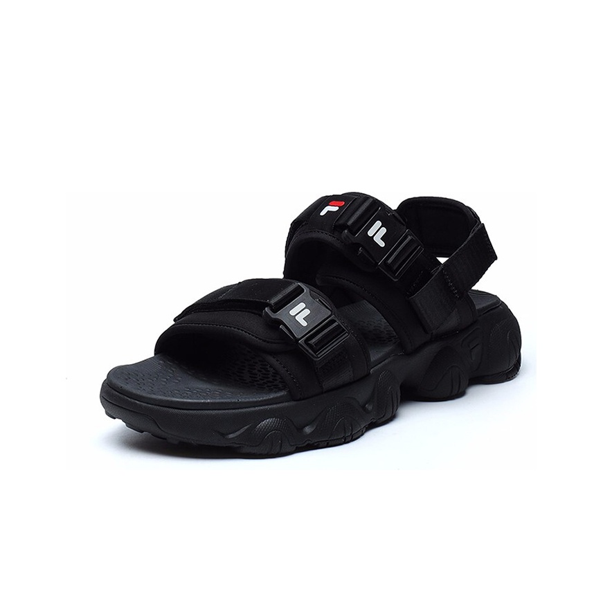 FILA Jagger Beach Sandals Men Black POIZON