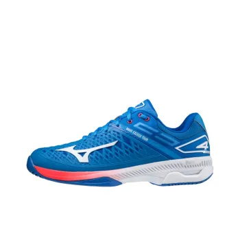 Mizuno Wave Exceed Tour 4 Anti-Slip Wear-Resistant Breathable Coverage Low-Top Running Shoes Unisex Blue White