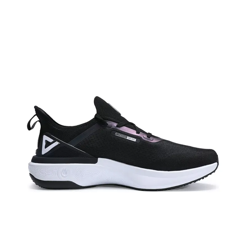 PEAK State Pole 4.0 Cushioning Anti-Slip Wear-Resistant Breathability Low-Top Taichi Running Shoes Men's Black White-1