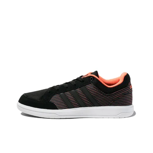 Adidas Neo Tennis Shoes Men Low-Top Black/Fluorescent Red