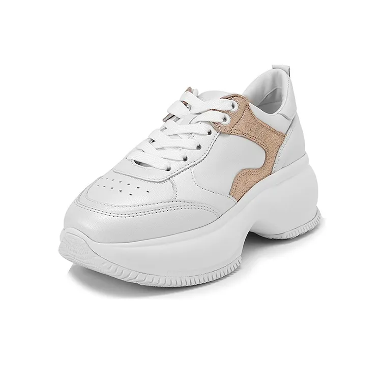 HOGAN Maxi I Active Wear-Resistant Low-Top Casual Shoes Women's White-1