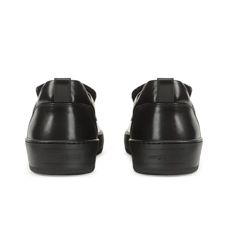 SERGIO ROSSI Skateboard Shoes Men Low-Top Black-4