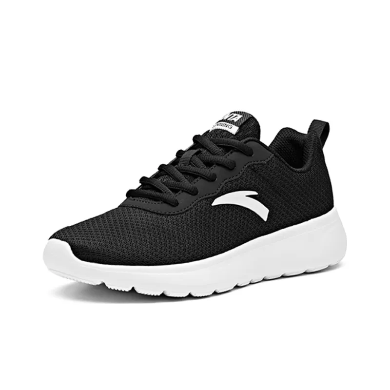 Anta Running Collection Cushioning Anti-Slip Wear-Resistant Breathability Low-Top Running Shoes Women's Black White-2