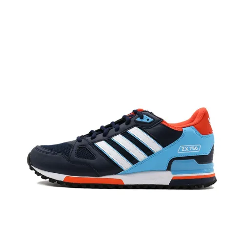 Adidas Originals ZX 750 Casual Shoes Unisex Low-Top Navy Blue