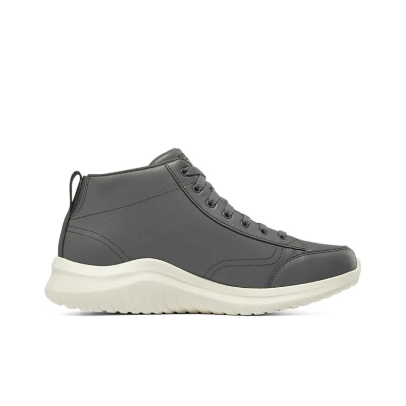 Skechers Ultra Flex 2.0 Cushioning Anti-Slip Wear-Resistant Impact-Resistant High-Top Casual Shoes Men's Charcoal Gray-1
