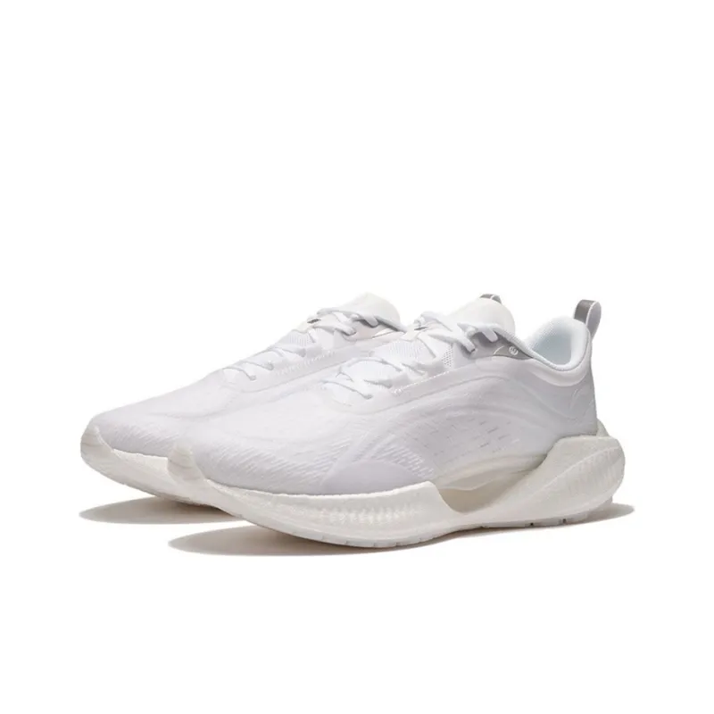 LiNing Super Light 19 Lightweight Wear resistant And Non slip Low Top Running Shoes Women's White-2