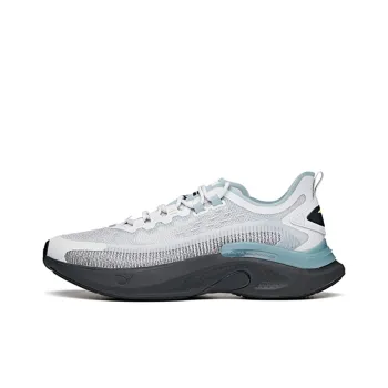Anta Fast Cushioned Slip Resistant Abrasion Resistant Breathable Low Top Running Shoes Men's Gray Blue