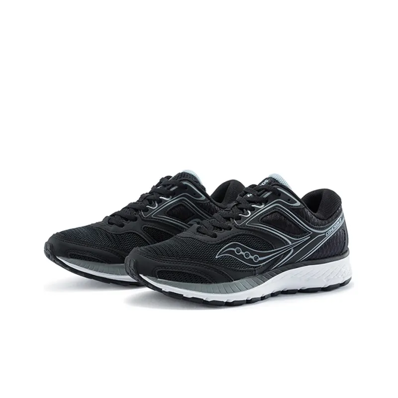 Saucony Cohesion 12 Cushioning, Slip Resistant, Abrasion Resistant, Breathable Low Top Running Shoes Women's Black Blue-2